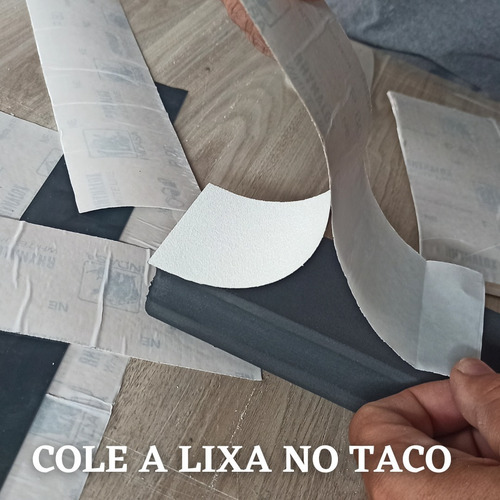 Lixa 220 Adesiva Colante Para Taco Lixador Manual Sem Velcro