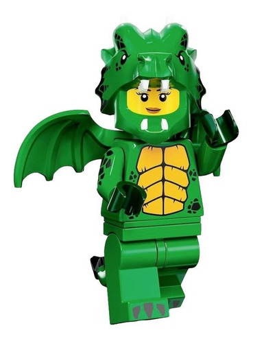 Lego Minifigura 12 Disfraz De Dragón Verde Serie 23 71034