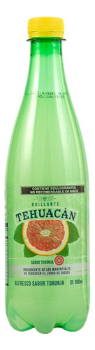 12 Pack Refresco Toronja Brillante Tehuacan 600 Ml