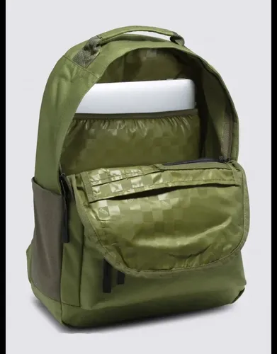 Mochila Vans Backpack Cordura Color Verde Dise o De La Tela Liso