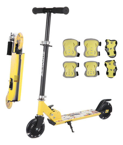 Scooter Patin Del Diablo Ajustable Plegable Niños Y Adolesce