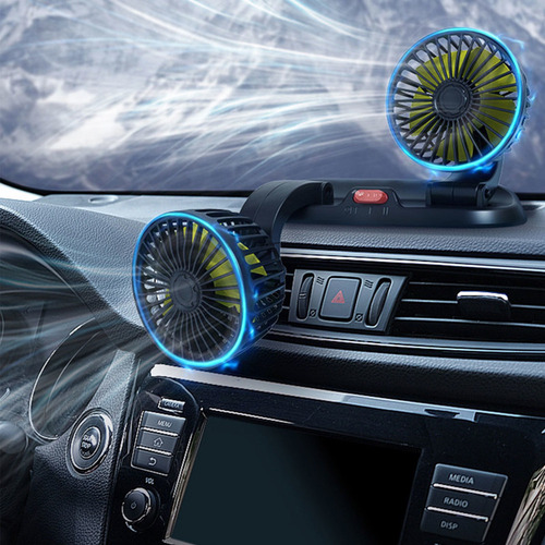 2025 Usb Recargable Mini Coche Fan 12/24v Enfriamiento De
