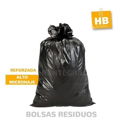 Imagen 1 de 3 de Bolsas Consorcio Negra Residuos Muy Resistentes 50x70cm X100