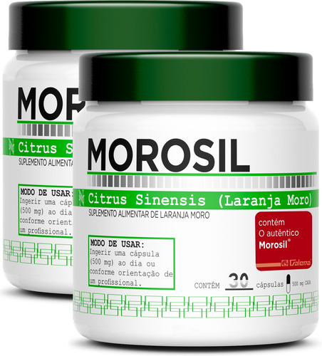 2 Potes Do Morosil Original. Galena 500mg Fórmula Exclusiva com 60 doses