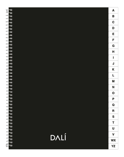 Cuaderno Indice Alfabético 72 Hojas Dali Tapa Dura