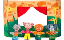 Comprar Mini Teatro Selva Con Títeres De Dedo De La Selva