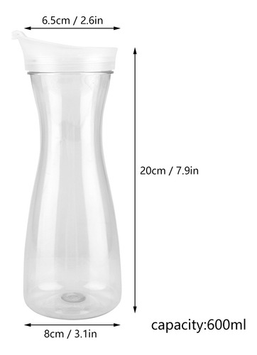 Wuchuang Jarro De Água De 600 Ml Para Garrafa Transparente