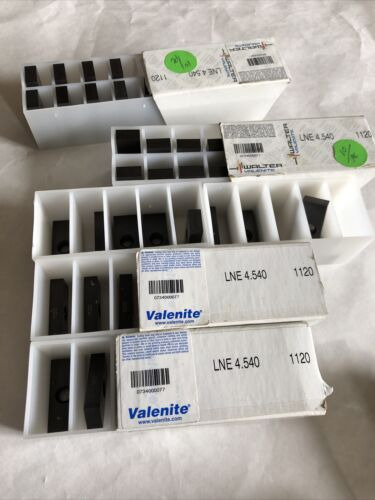 Lot 39 Walter Valenite Lne 4.540 Carbide Inserts New Walte