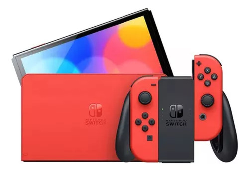 Nintendo Switch Oled Mario Red + Just Dance 2019 + Funda Rojo