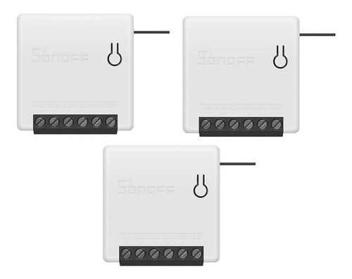 Imagem 1 de 8 de Kit 3 Sonoff Mini Automação Residencial Alexa E Google Home
