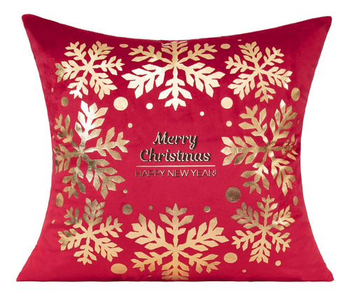 Juego De 4 Fundas De Almohada Decoración De Navidad, C...