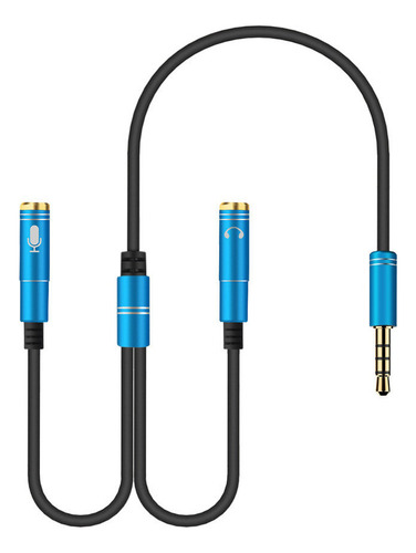 Cable Adaptador Divisor De Audio Para Auriculares Con Micróf
