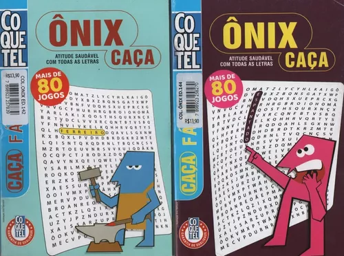 Kit 3 Revistas Coquetel Caça Palavras Busca Palavras Cata Palavras Total  129 Páginas