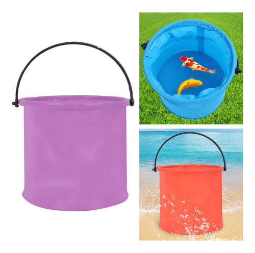 Cubo Plegable Para Ahorrar Espacio, Cubo De Pesca, Lavabo