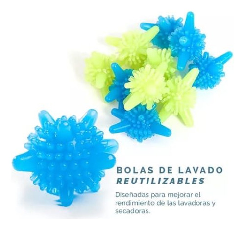 Bolas De Lavado X 12 Para Lavadoras Limpieza Profunda Surtido