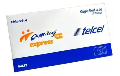 10 Chips Xpress V6.4telcel( Varias Ladas) Con Recarga De 200