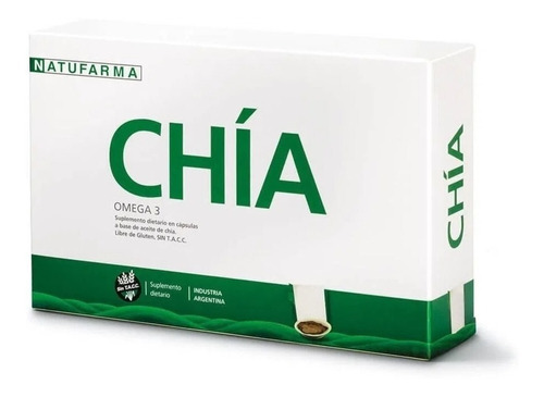 Chia Natufarma X30 Cap Omega 3 Reduce Colesterol S/ Tacc