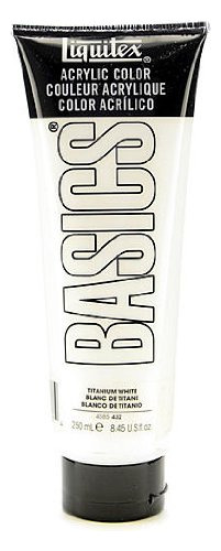 Basics  acrilico Color Titanio Blanco 8,5 oz Tube 2