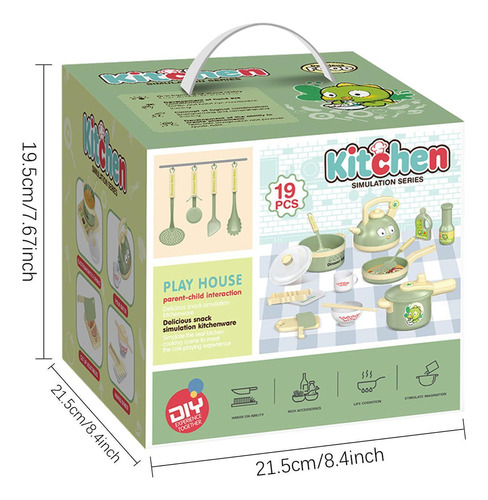 Los Niños Fingen Jugar Al Juego De Cocina Juego De Utensilio