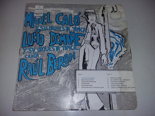 Lp Vinilo Disco Acetato Vinyl Miguel Calo Tango
