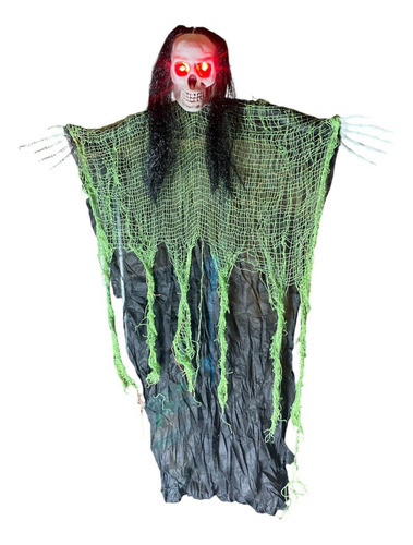 Fantasma Esqueleto Zombie Con Luz Halloween Colgante Terror