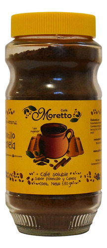 Café Soluble Moretto Sabor Piloncillo y Canela 180g