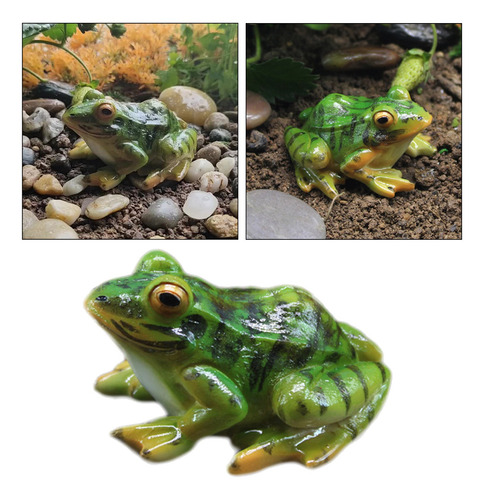 Estatua De Paisaje De Rana Sapo Sapos Anfibios Ranas