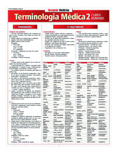 Terminologia Médica 2 - Corpo Humano: Terminologia Médica 2 - Corpo Humano, De Linton Corinne. Série N/a, Vol. N/a. Editora Resumao, Capa Mole, Edição N/a Em Português, 2021