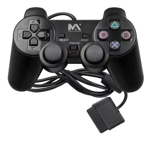 Controle P/ Ps1 E Ps2 Duoshock C/ Fio Maxmidia Max-pc22 - Freeway Atacado