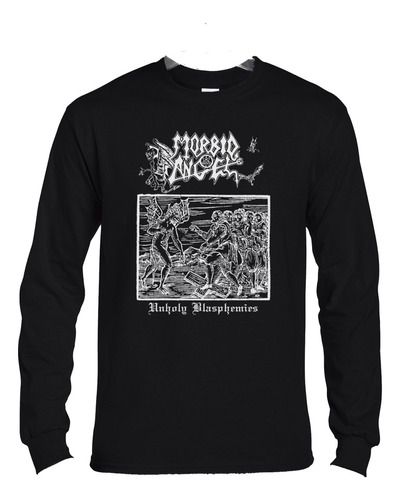 Polera Ml Morbid Angel Unholy Blasphemies Metal Abominatron