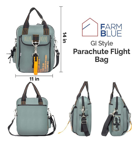 Farm Blue Bolsa De Vuelo Táctica Aviators Paracaídas Pilot