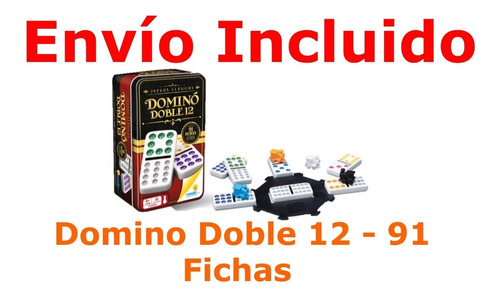 Domino Doble 12 Tren Mexicano Ronda 91 Fichas Envío Incluido