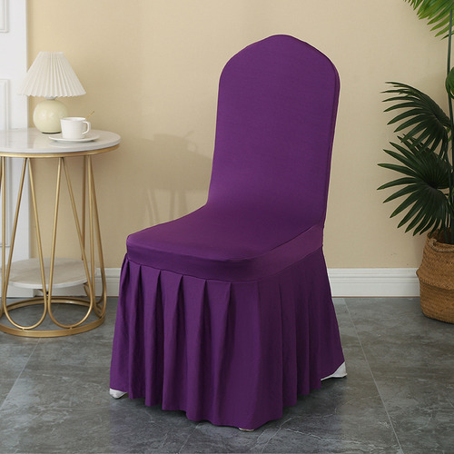 Funda De Silla Con Falda Plisada (45 X 45 X 95 Pulgadas), Co