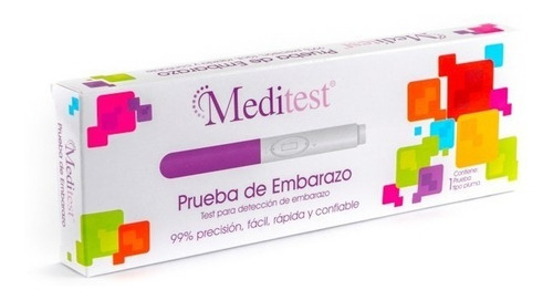 Prueba De Embarazo Tipo Pluma Meditest 1 Pieza