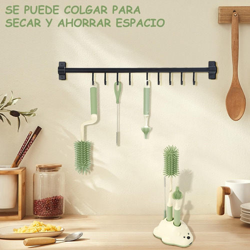 Cepillo Biberones,kit De Cepillos Para Biberón Con 3 Formas