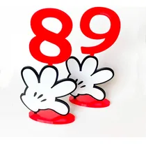 Comprar Pack 5 Numeros De Mesa Mickey Impresion 3d