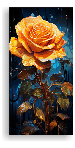 Arte De Pared Colores Flora Arreglos Florales 25x50cm