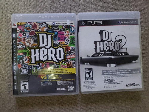 Dj Hero Y Dj Hero 2 Ps3 - Completos (Usado)