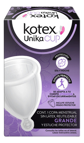 Kotex Unika copa menstrual tamaño grande 25mL