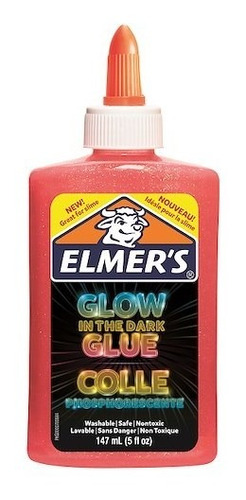 Elmers Pegamento Glow In The Dark 147 Ml - Rosa - P/ Slime