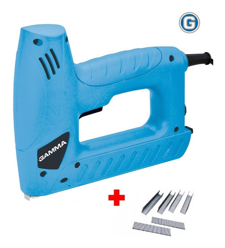 Imagen 1 de 7 de Engrampadora Clavadora Electrica Gamma G1960ar 2en1 + Extras