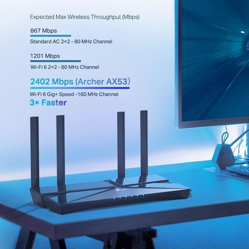 Router Dual Band Wifi 6 Ax3000 Tp-link Archer Ax53
