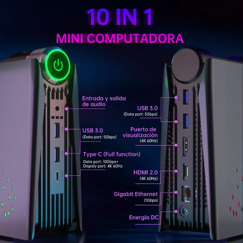 Mini Pc Amd Ryzen 7 5700u 16gb Ram 512gb Ssd Windows 11 Pro