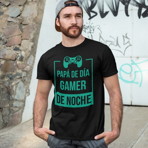 Imagen 2 de 4 de Playera Para Hombre - Día Del Padre - Papa Gamer