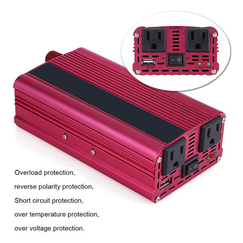 Inversor De Corriente De 12 V A 110 V, Convertidor De Coche