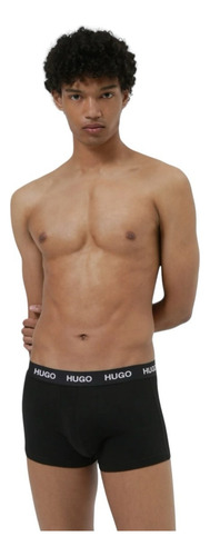 Bóxer Hugo Algodón Negro / Blanco 3 Pack 100% Original