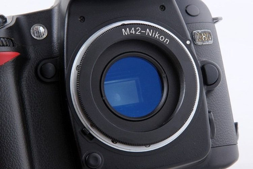 Anillo adaptador de lente Nikon M42 con lente de enfoque infinito