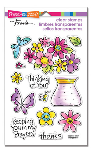 Sello Transparente Stampendous Stampnd Bouque Pop Bouquet