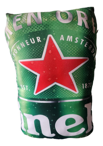 Cojin Sublimado Diseño Cerveza Heineken  Man 35 Cm