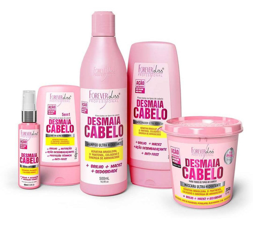 Imagem 1 de 1 de Kit Desmaia Cabelo Completo Forever Liss